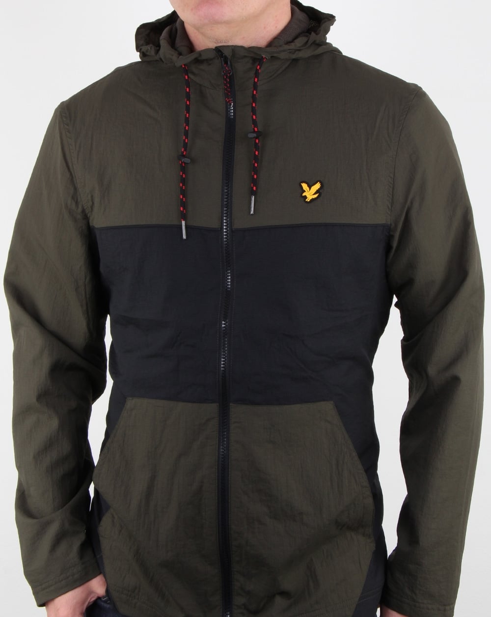 Lyle And Scott Fitness Baxter Windjacke mit Kapuze Olivgrün