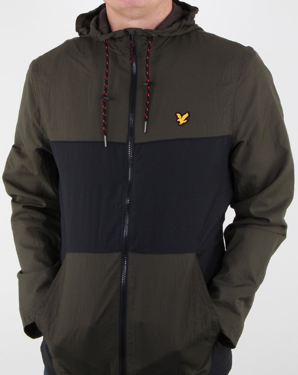 Lyle And Scott Fitness Baxter Windjacke mit Kapuze Olivgrün