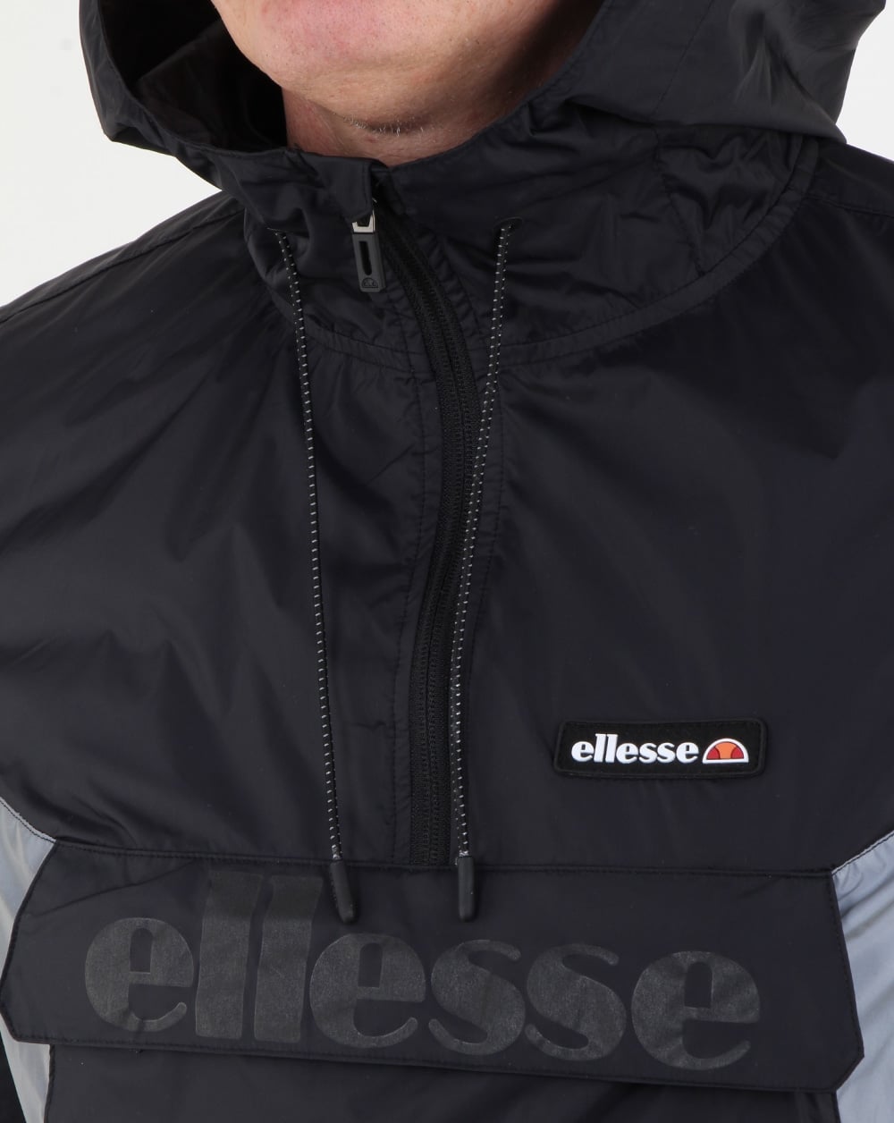 Ellesse Berto Half Zip Jacket Black