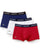 Lacoste Triple Pack Boxer Shorts White/Red/Blue