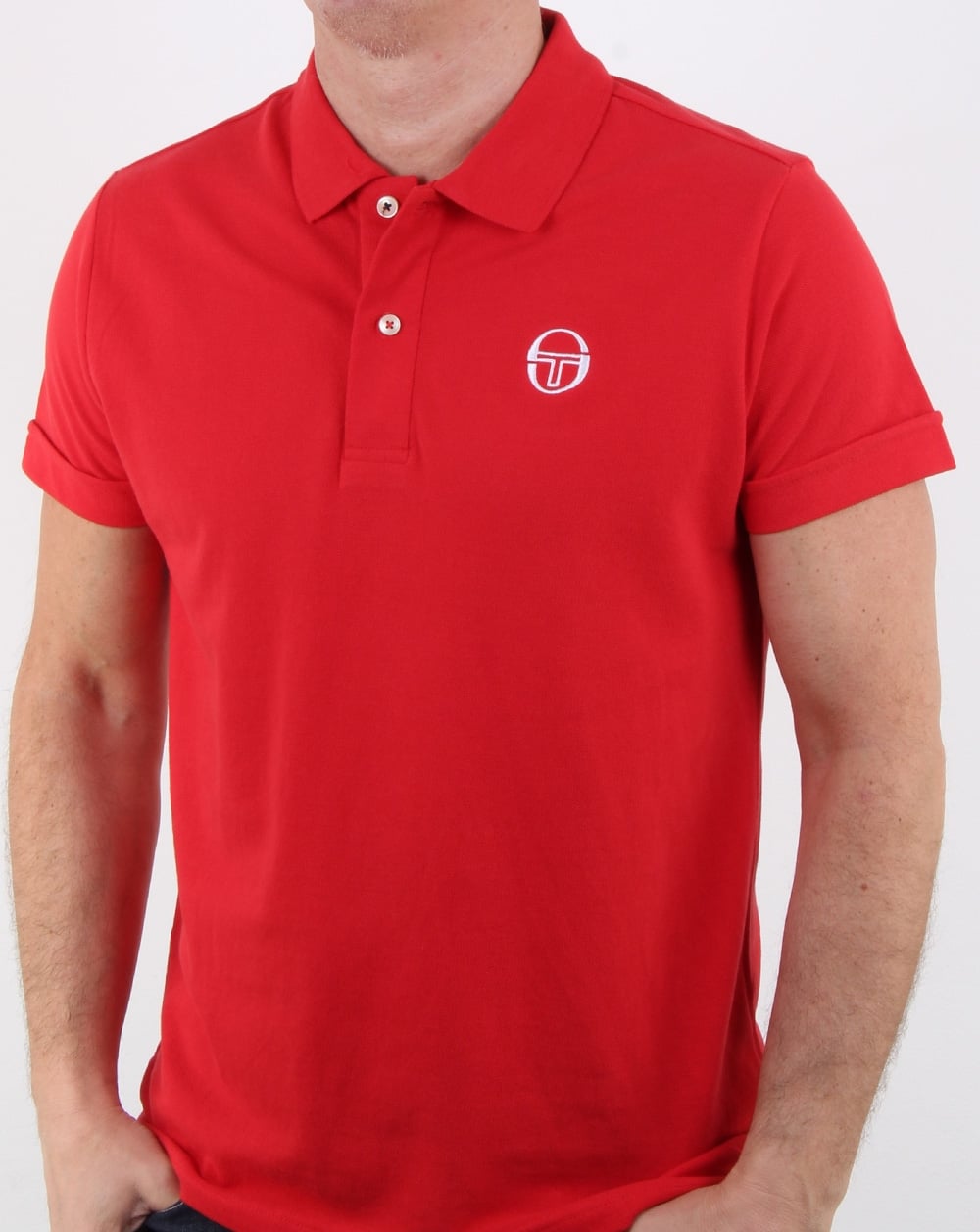 Sergio Tacchini Klassisches Poloshirt Rot