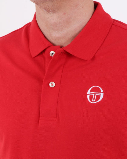 Sergio Tacchini Klassisches Poloshirt Rot