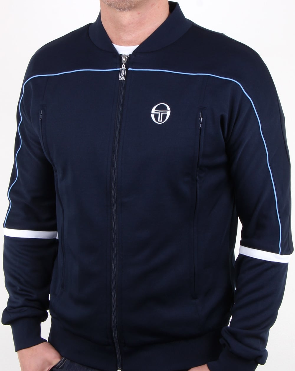 Sergio Tacchini Amiscora Trainingsoberteil Marineblau/Weiß