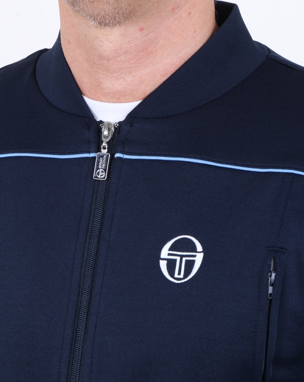 Sergio Tacchini Amiscora Trainingsoberteil Marineblau/Weiß