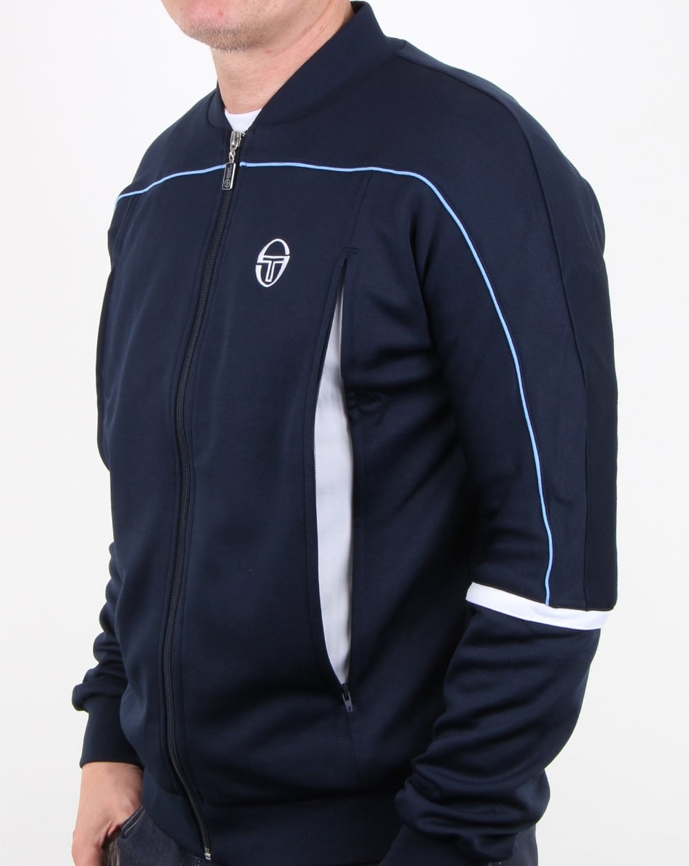 Sergio Tacchini Amiscora Trainingsoberteil Marineblau/Weiß