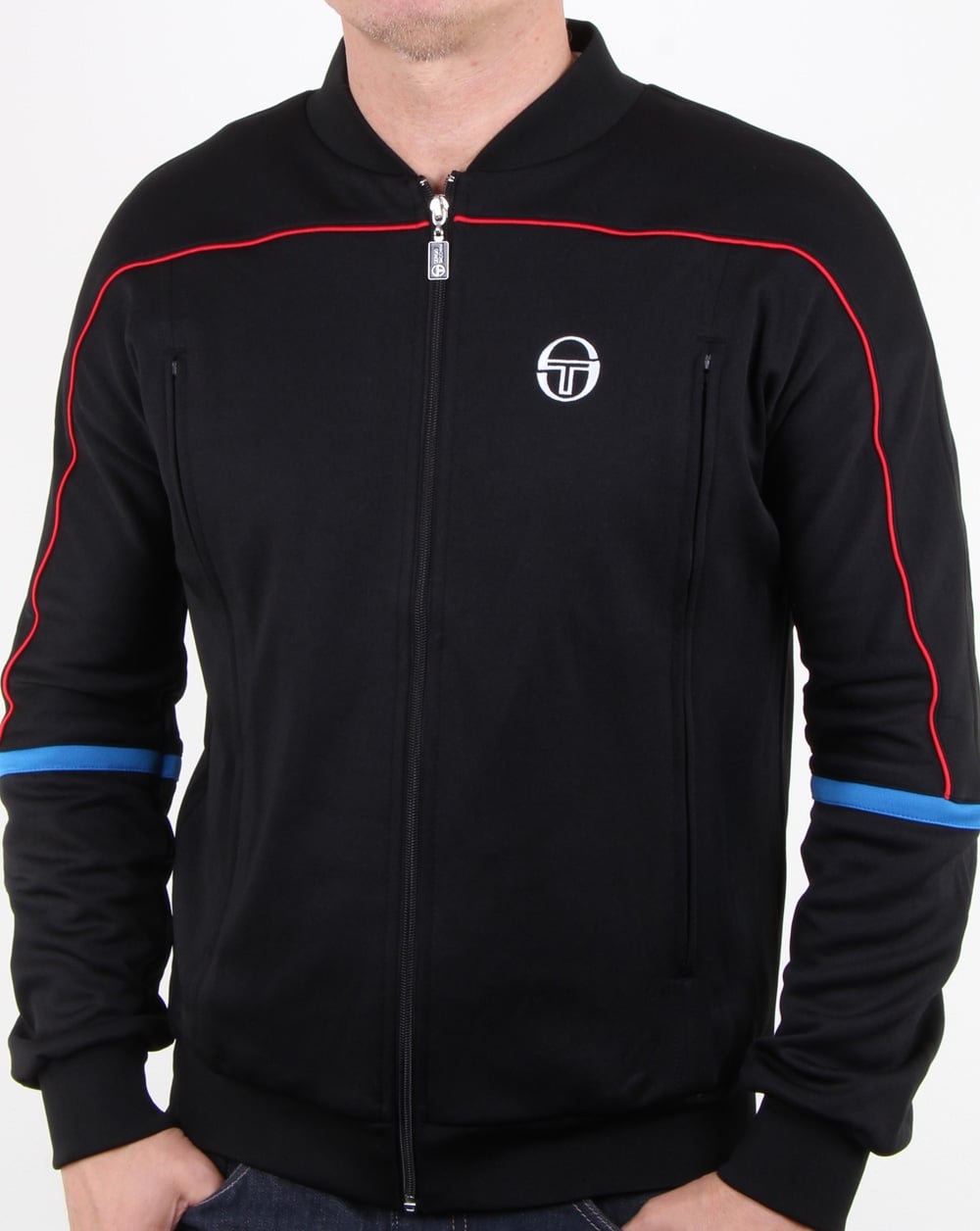 Sergio Tacchini Amiscora Trainingsjacke Schwarz/Königsblau