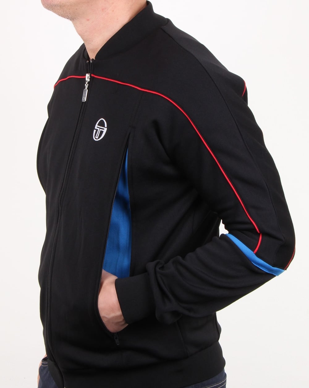Sergio Tacchini Amiscora Trainingsjacke Schwarz/Königsblau