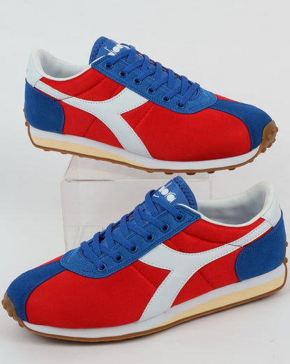 Diadora Sirio Trainer Feuriges Rot/Victoria Blau