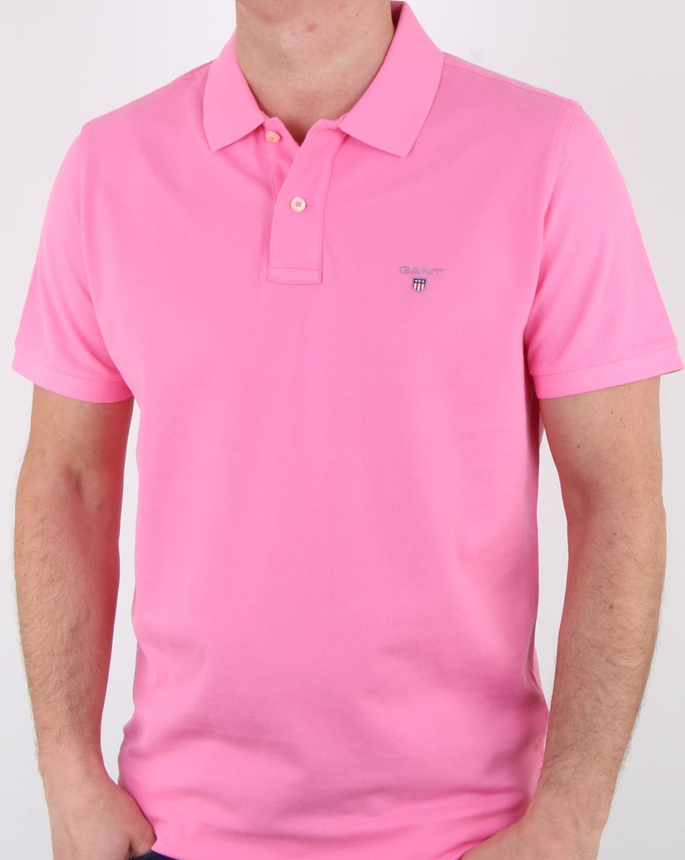 Gant Piqué Rugger Polo Pink