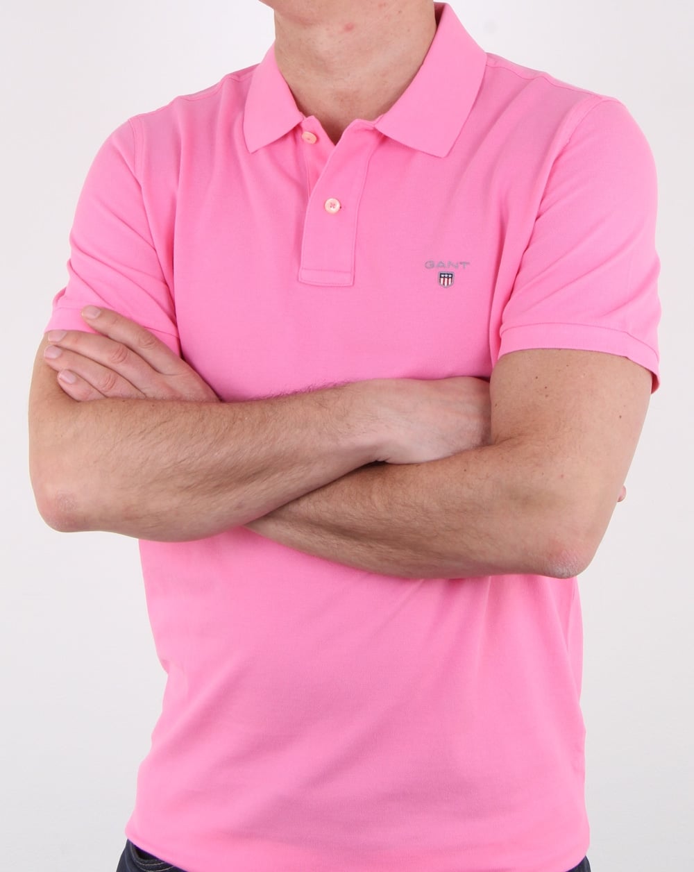 Gant Piqué Rugger Polo Pink