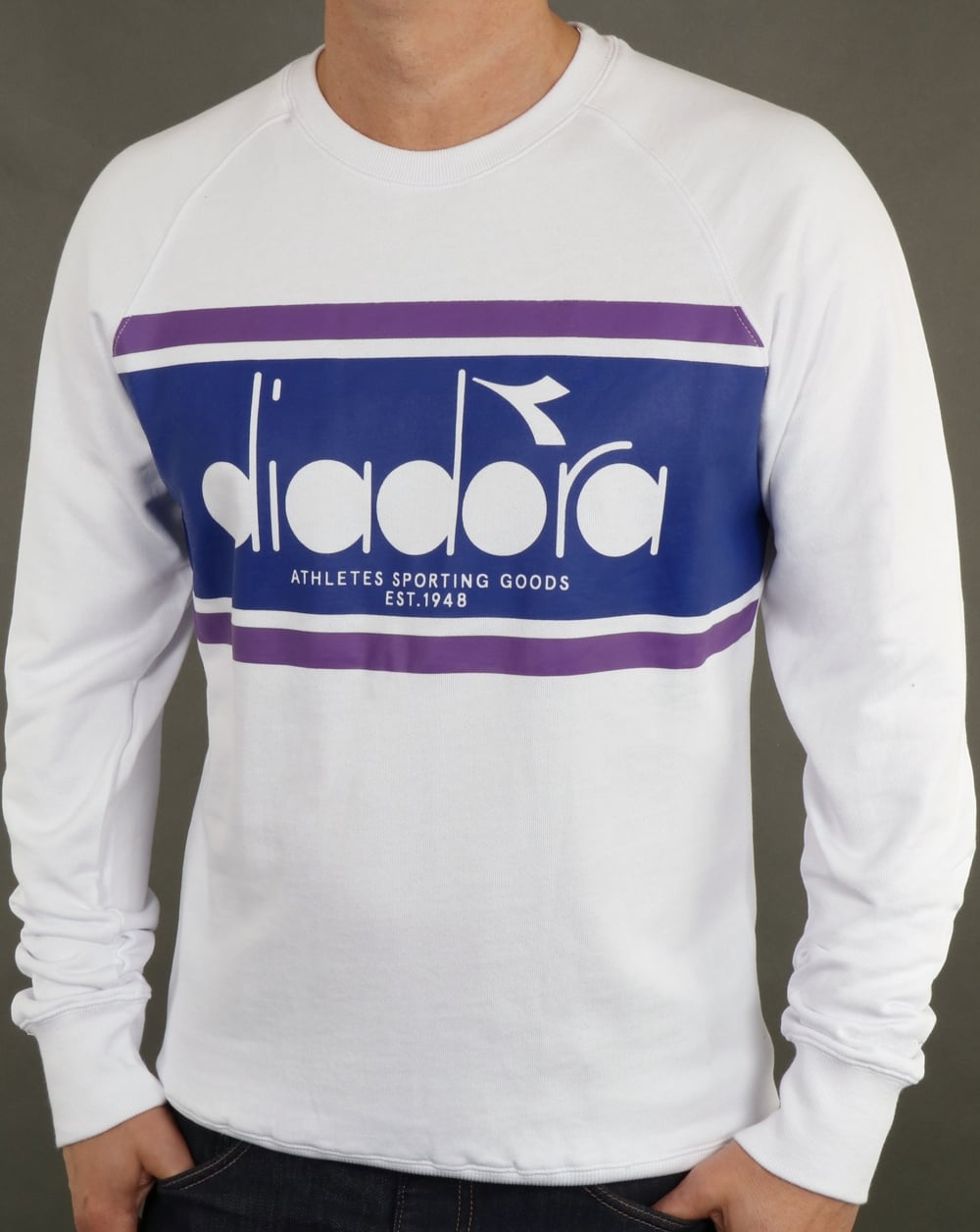 Diadora Spring Sweatshirt lively White/lilacs