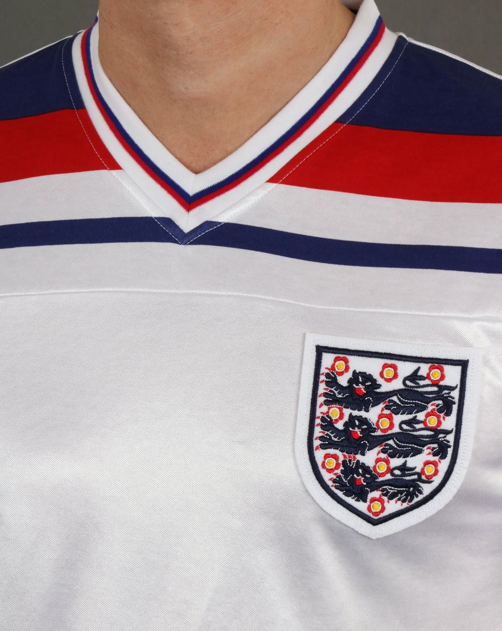 England 1982 Retro-Fußballtrikot Weiß