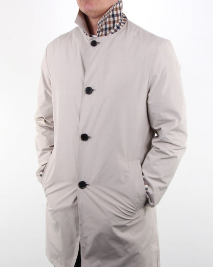 Aquascutum Cove Wendbarer Regenmantel Helles Kamel