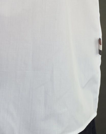 Aquascutum Kedge Check Trim Hemd Weiß