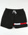 Tommy Hilfiger Flag Leg Swim Shorts Black