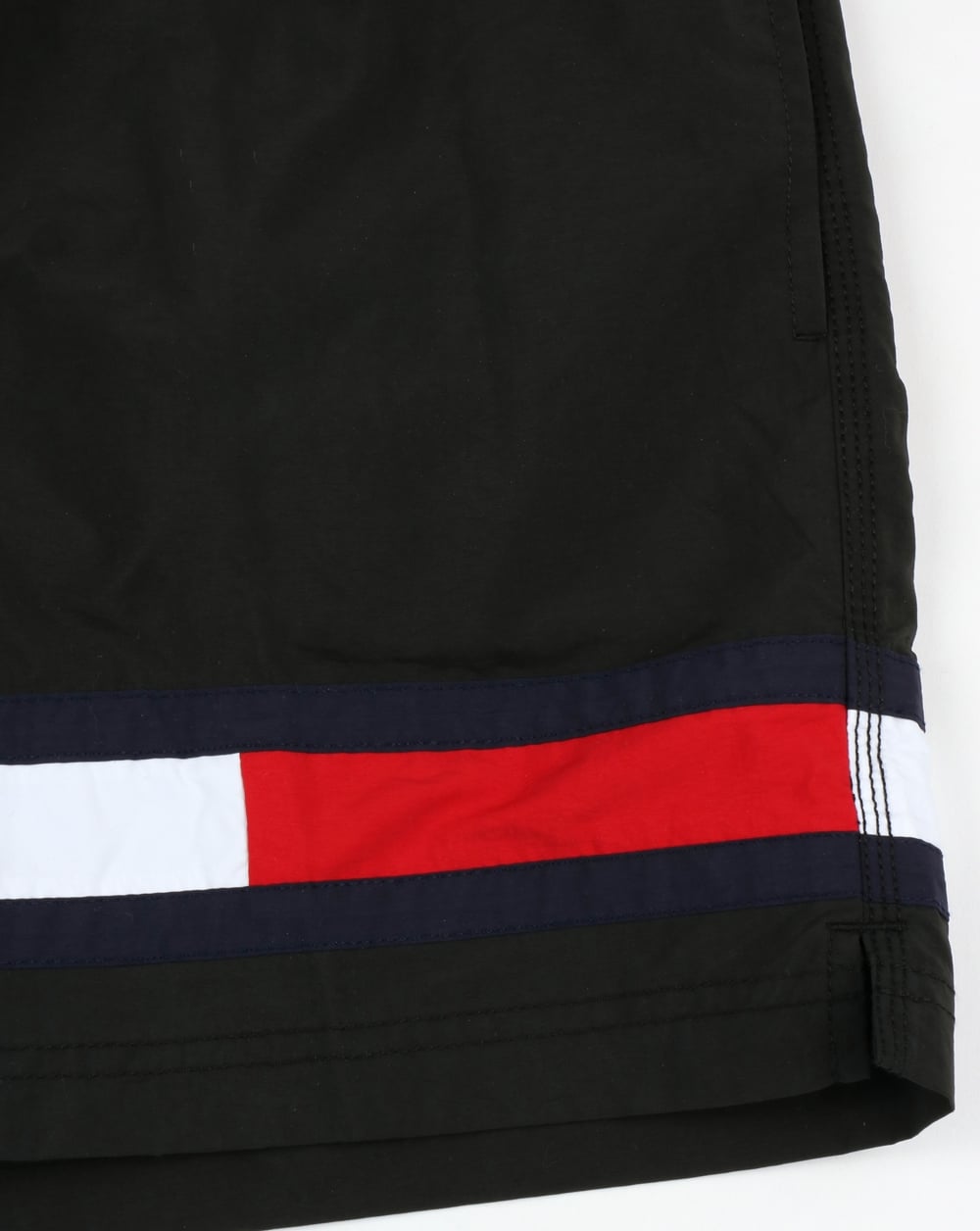 Tommy Hilfiger Flag Leg Swim Shorts Black