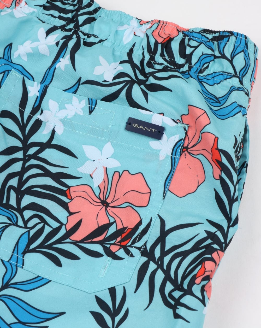 Gant Summer Floral Badeshorts Topaz Blue