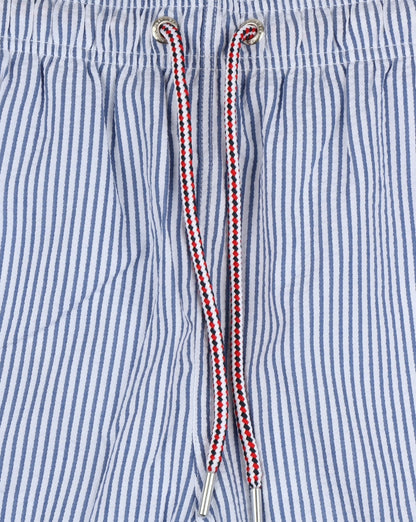 Gant Seersucker Badeshorts Yale Blue