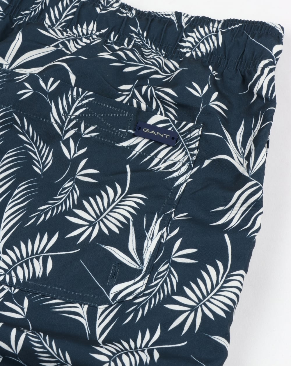 Gant Thin Leaves Badeshorts Marineblau