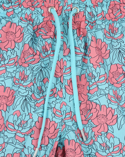 Gant Full Bloom Badeshorts Topaz Blue