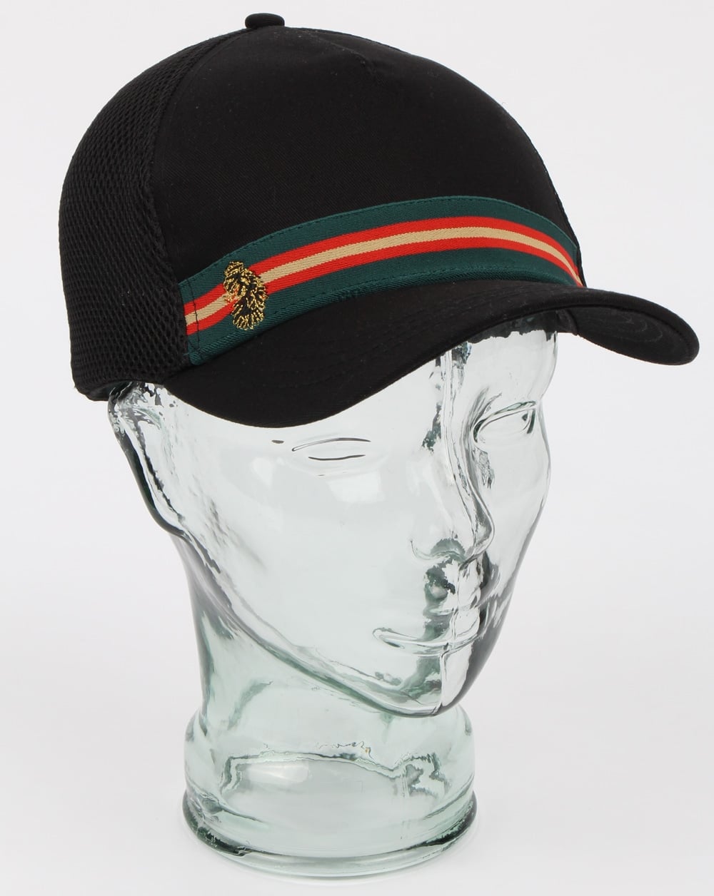 Luke White Line Trucker Cap Schwarz