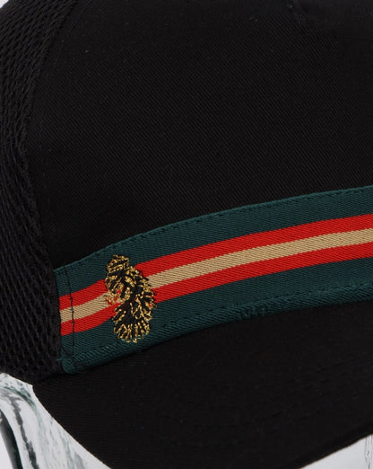 Luke White Line Trucker Cap Schwarz