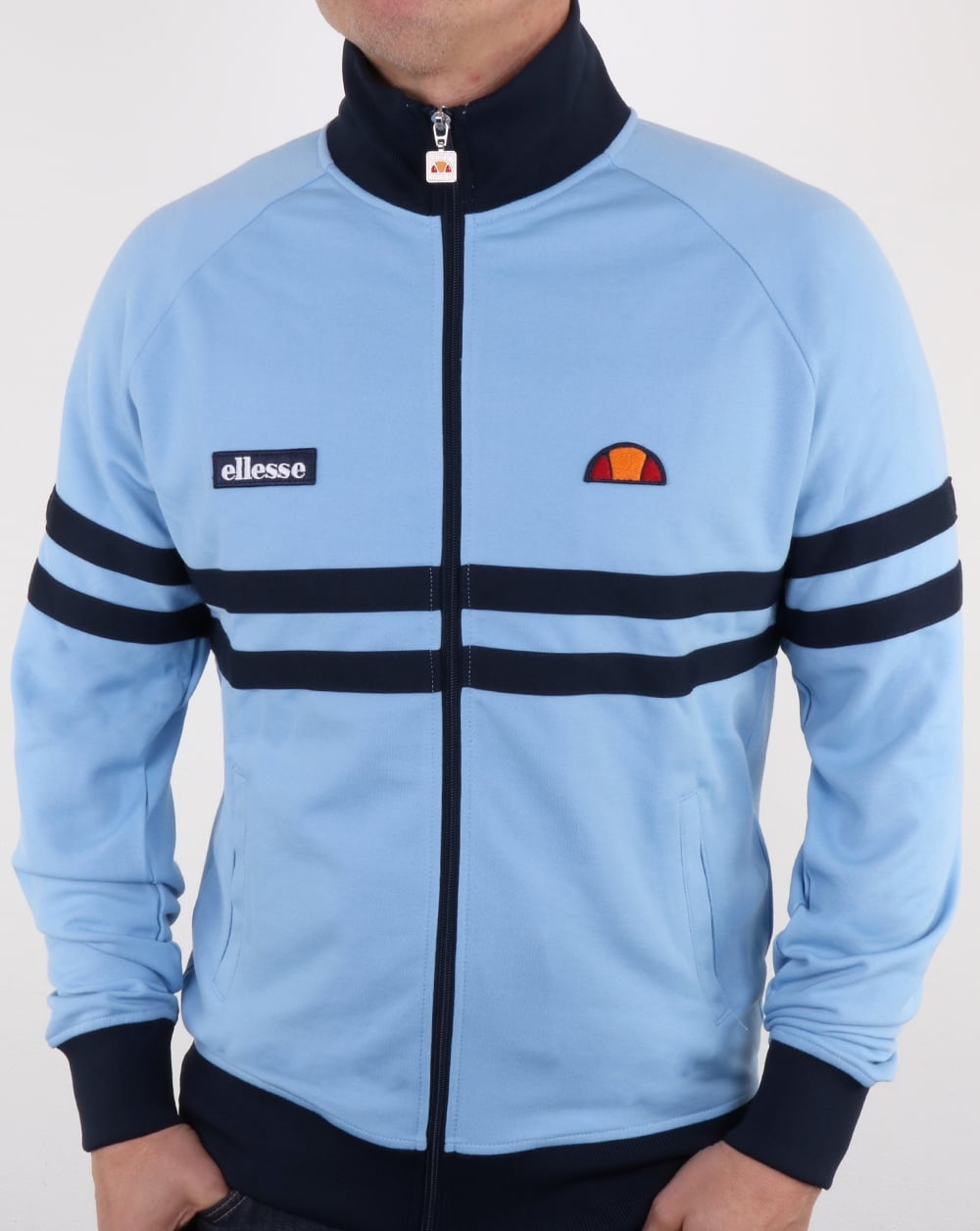 Ellesse – Rimini Trainingsjacke, Himmelblau/Marineblau