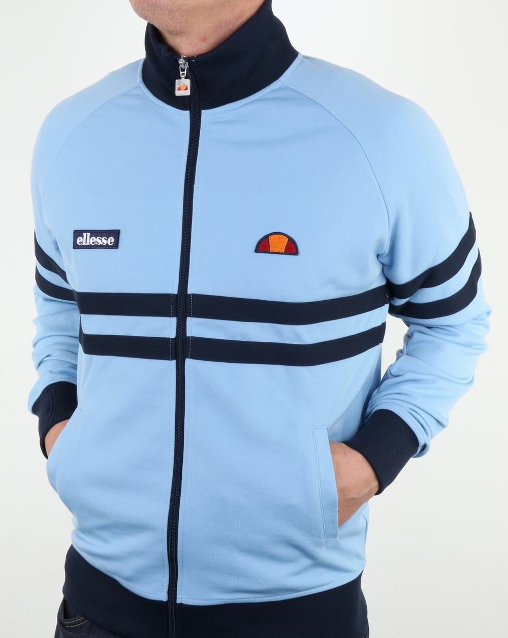 Ellesse – Rimini Trainingsjacke, Himmelblau/Marineblau