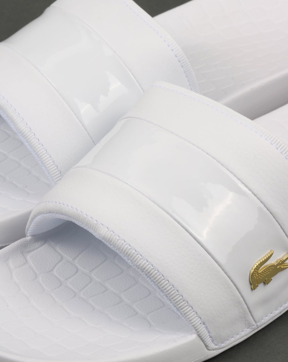 Lacoste Fraisier Slider Weiß/Gold
