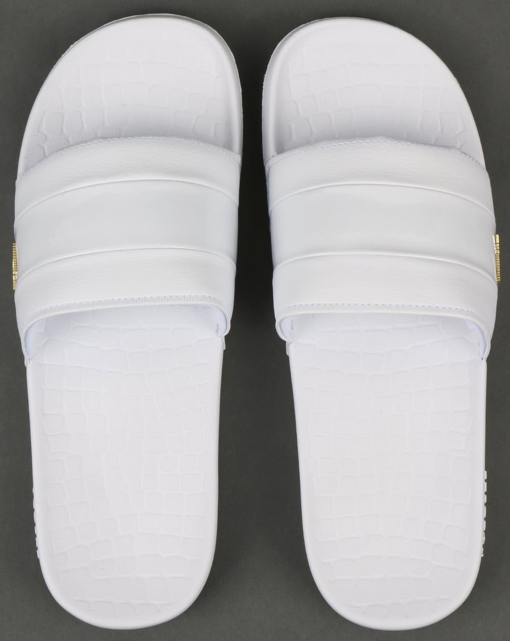 Lacoste Fraisier Slider Weiß/Gold