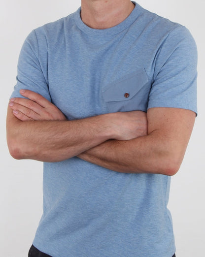 Pretty Green Ockham T-Shirt Blau