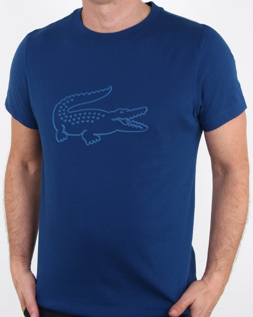 Lacoste Croc T-Shirt Marineblau/Sirene