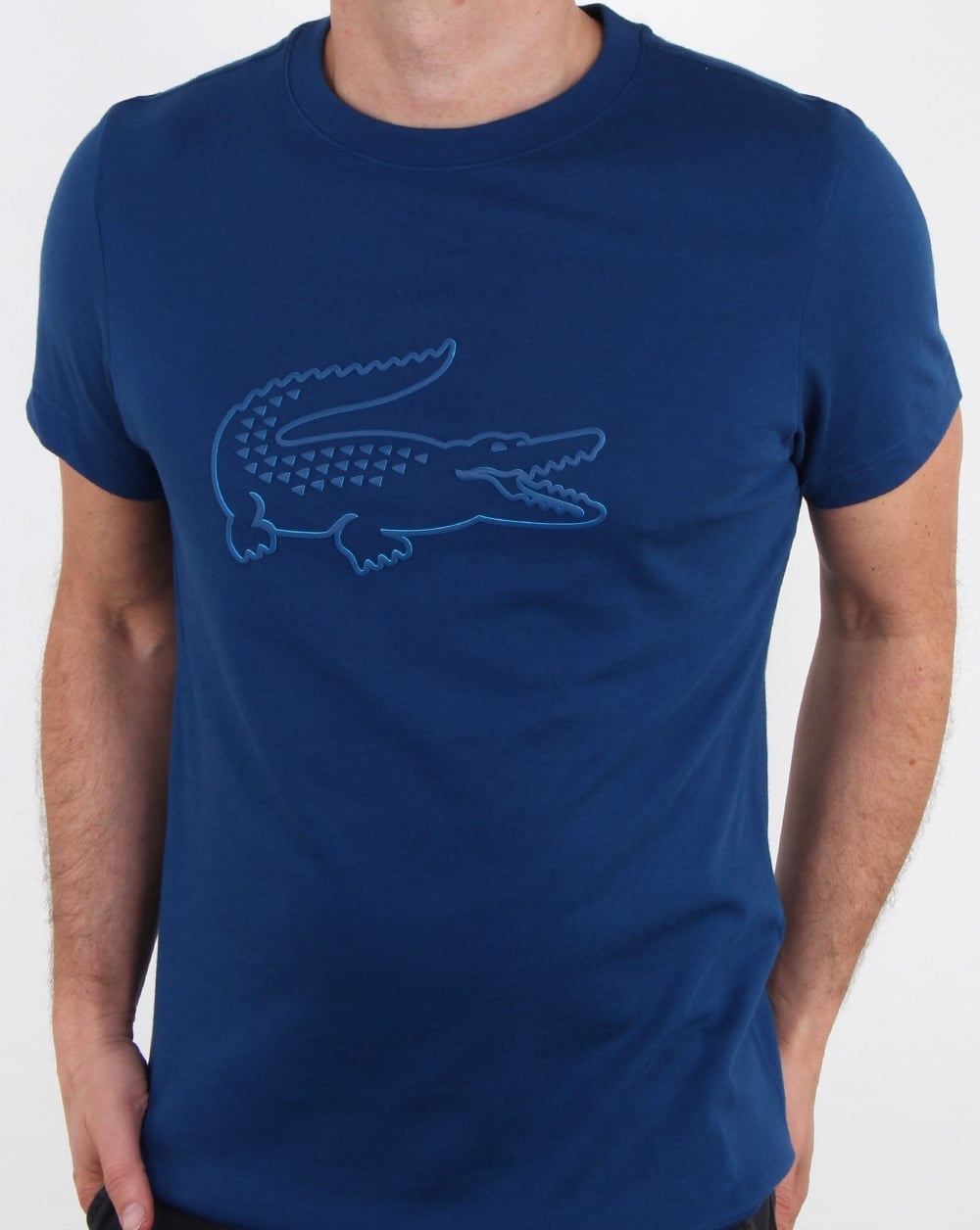 Lacoste Croc T-Shirt Marineblau/Sirene