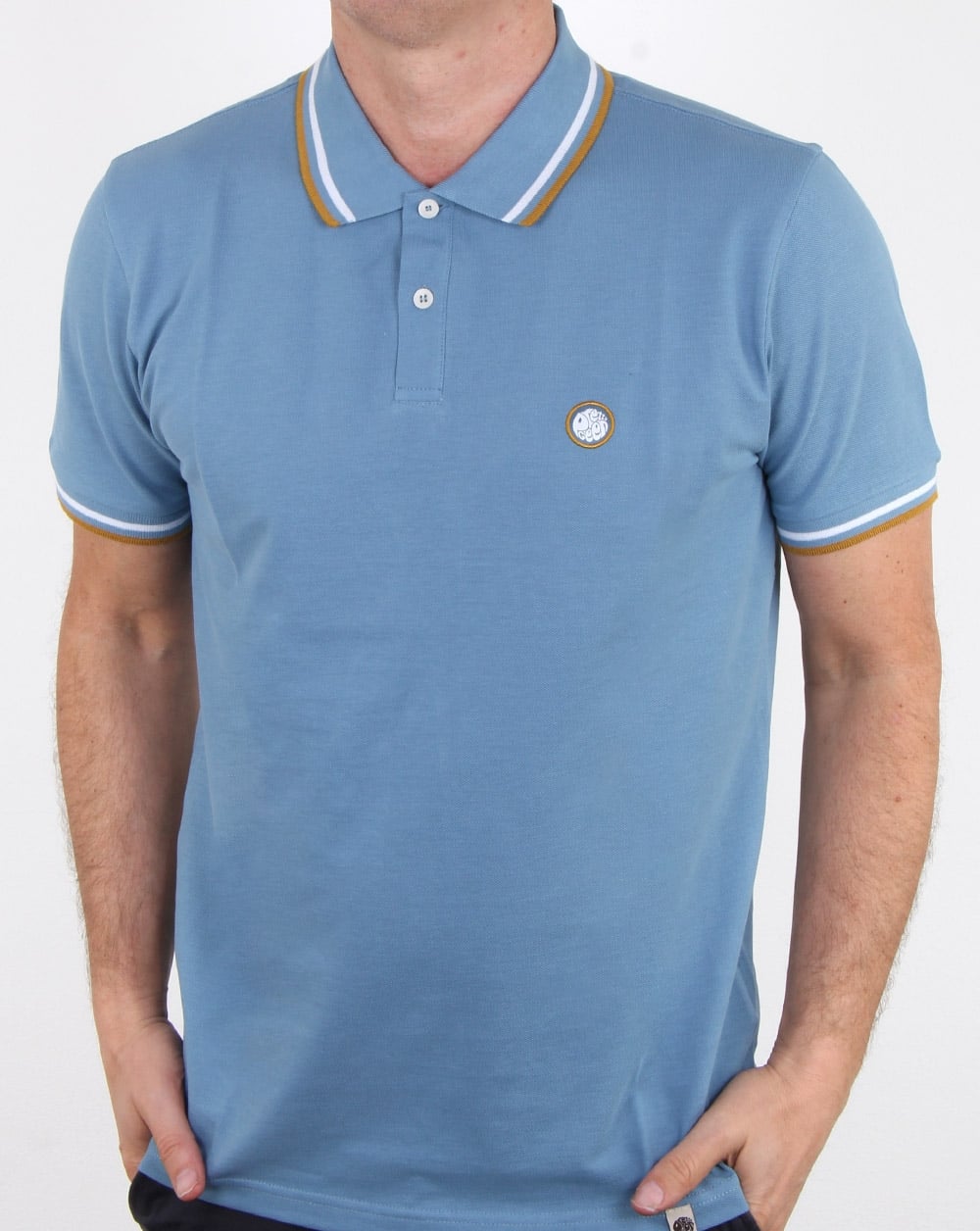 Pretty Green Bassline Poloshirt Mittelblau