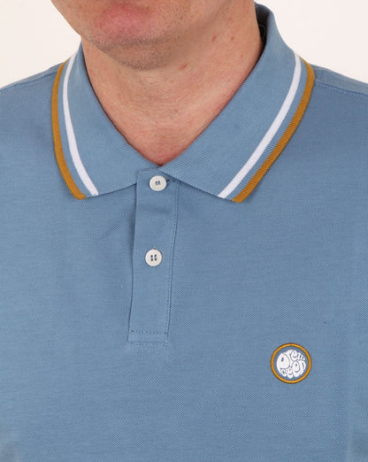 Pretty Green Bassline Poloshirt Mittelblau