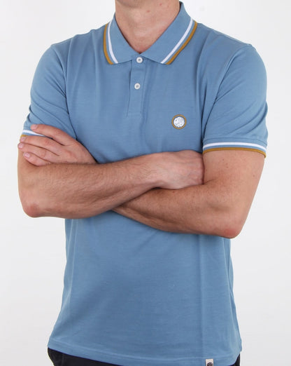 Pretty Green Bassline Poloshirt Mittelblau