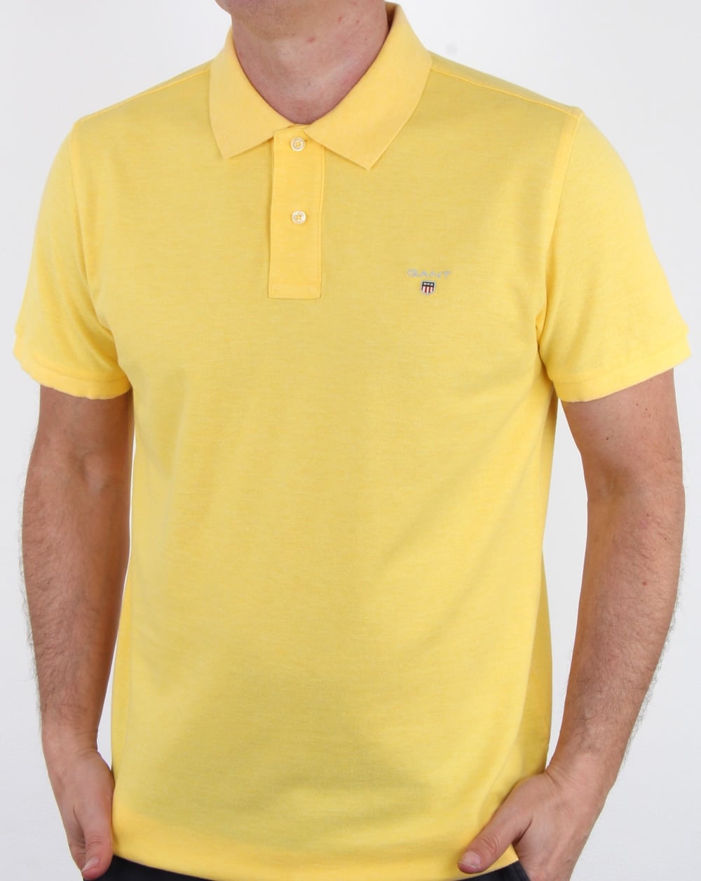 Gant – Pique Rugger Polo – Hellgelbe Melange