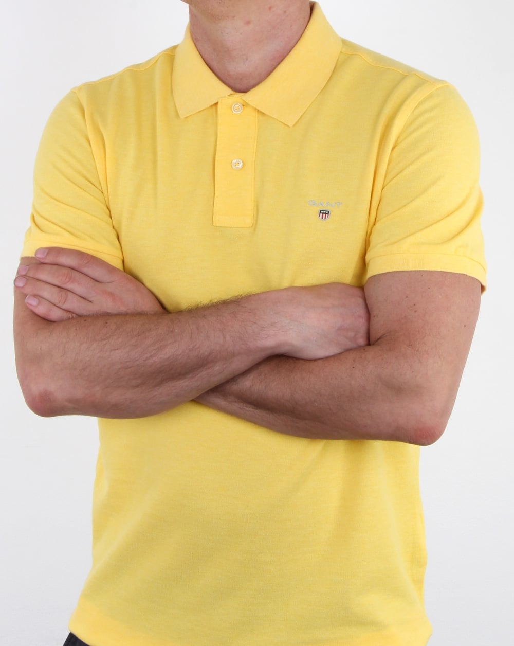 Gant Pique Rugger Polo Light Yellow Melange