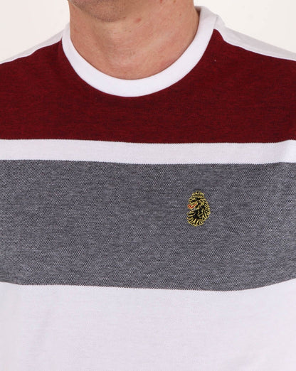 Luke Warnock Blockstreifen-T-Shirt Weiß