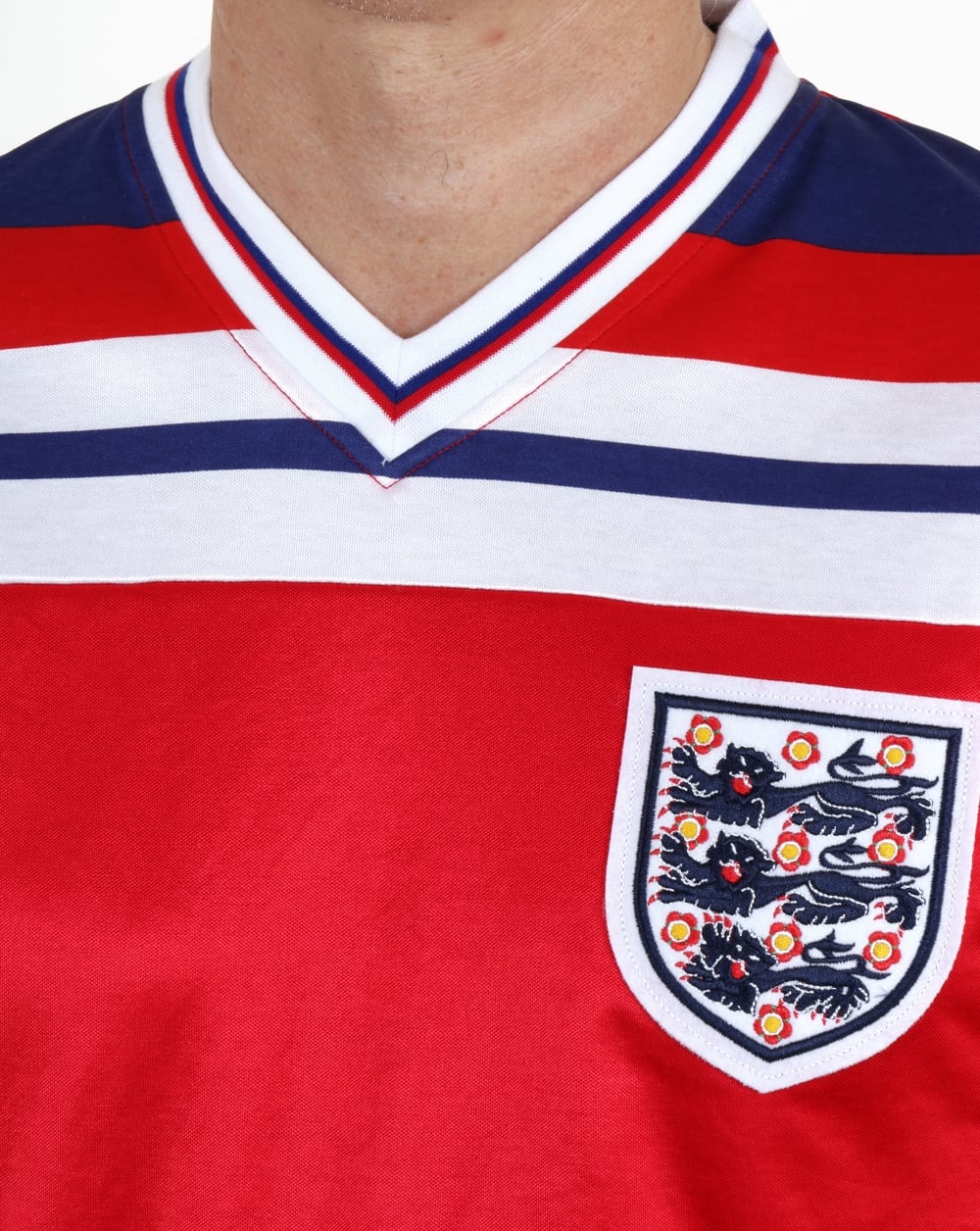 England 1982 Retro-Fußball-Auswärtstrikot Rot