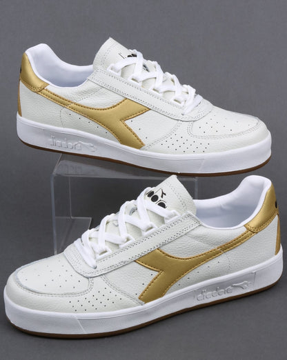 Diadora B. Elite L Sneaker Weiß/Gold