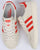 Adidas Campus Leather Trainers Off White/Orange