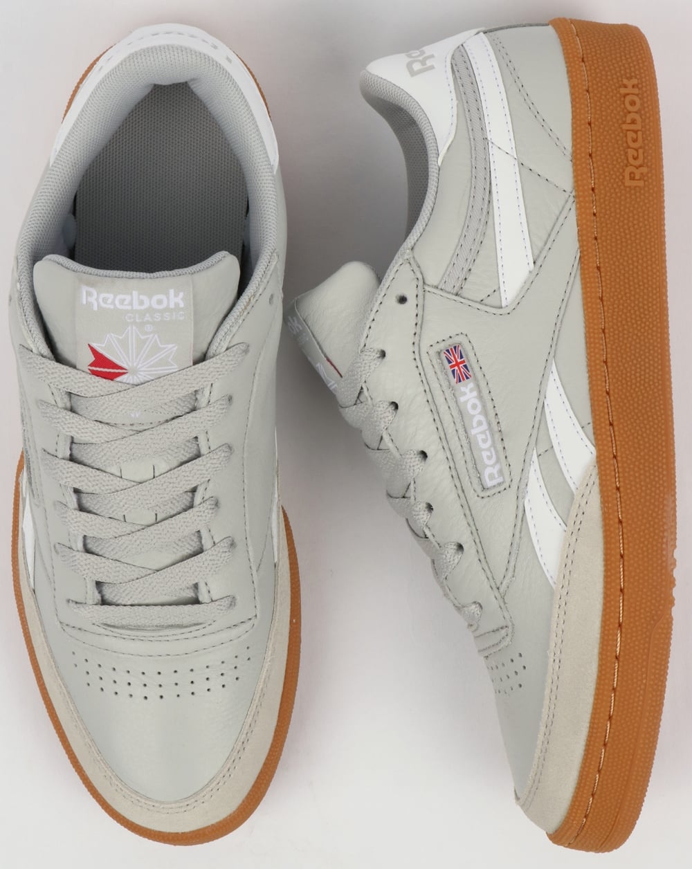 Reebok Revenge Plus Gum Trainers Skull Grey/White