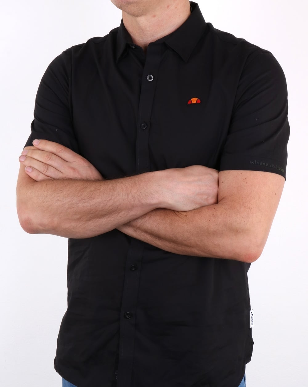 Ellesse Castello Kurzarmhemd Schwarz