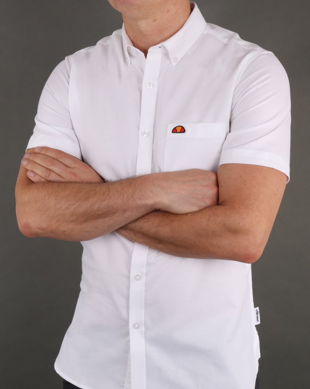 Ellesse Pocket Shirt Kurzarm Weiß