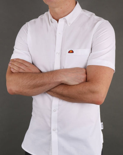 Ellesse Pocket Shirt Kurzarm Weiß