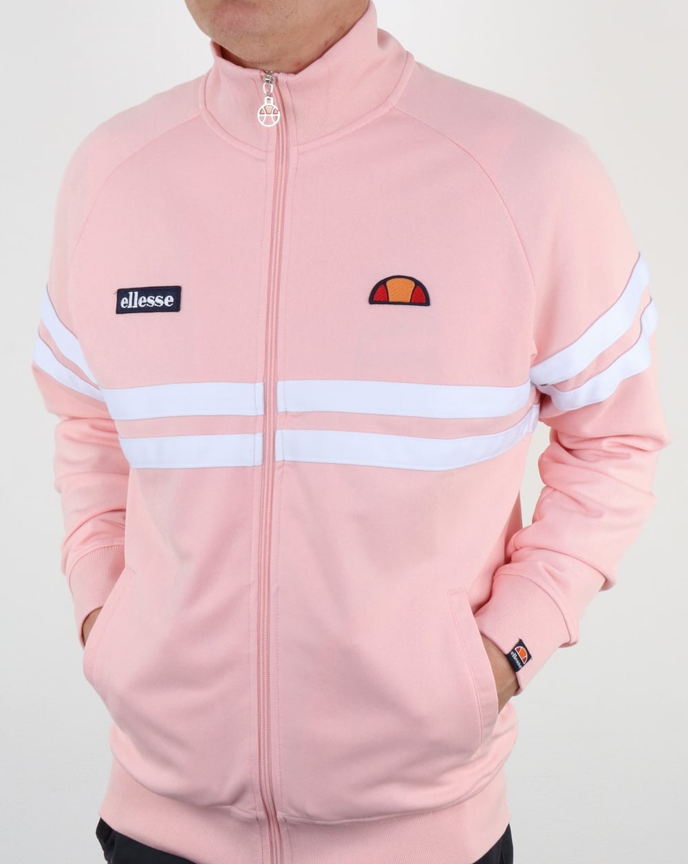 Ellesse – Rimini Trainingsjacke in Zartrosa