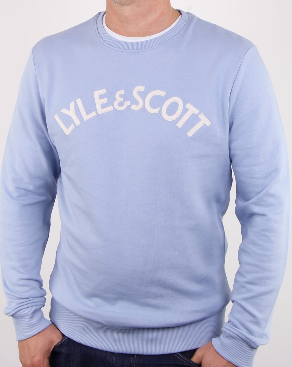 Lyle And Scott Logo Sweatshirt Himmelblau