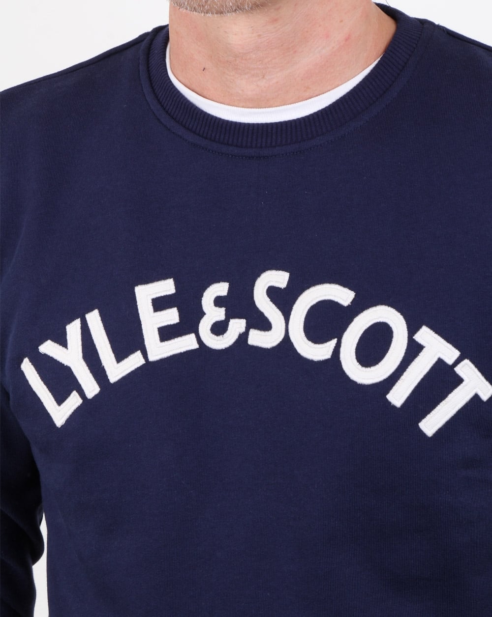 Lyle And Scott Logo Sweatshirt Navy