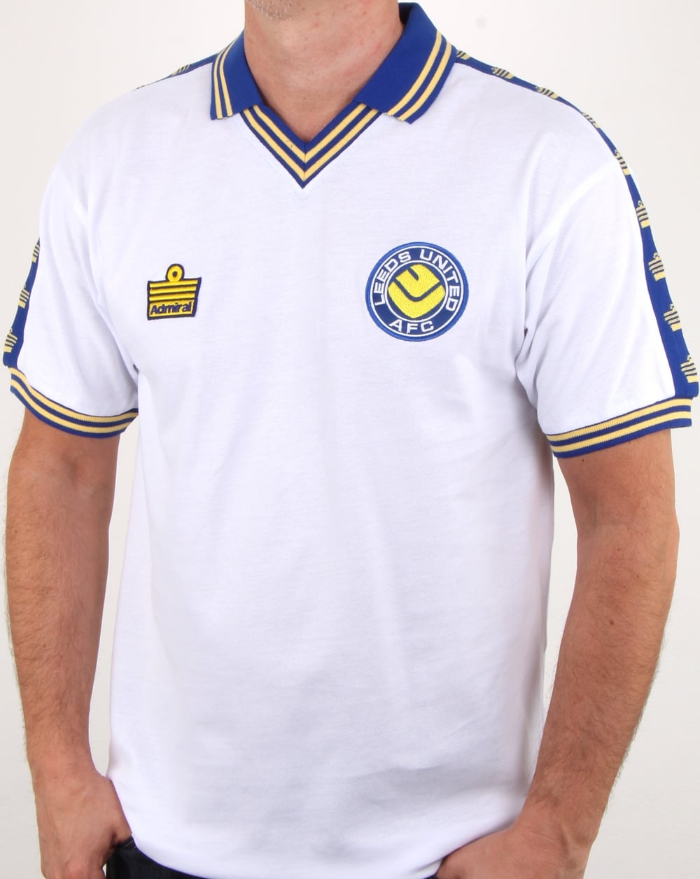Leeds United 1978 Admiral Fußballtrikot Weiß
